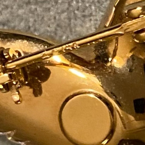 14K Gold Hummingbird Brooch - Picture 6 of 8